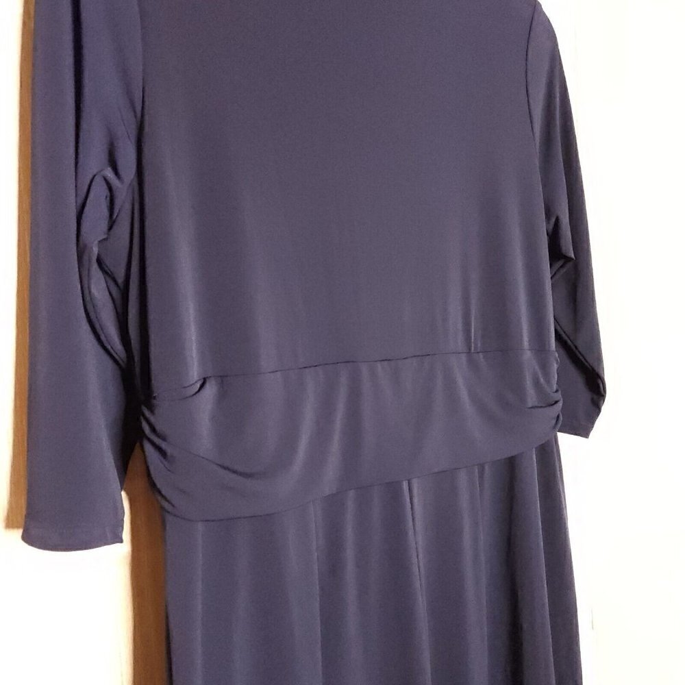 Coldwater Creek Navy Blue Stretchy Dress 18W - Picture 5 of 8